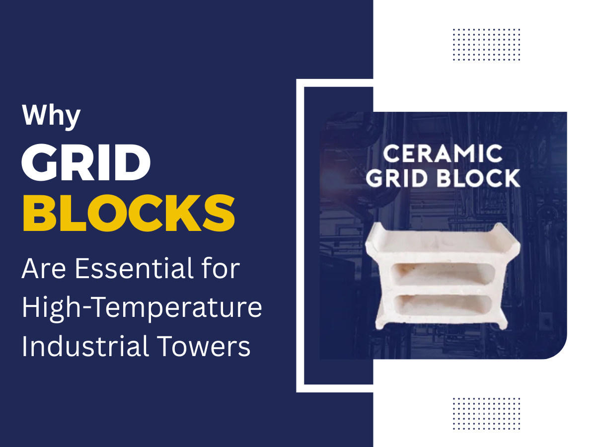 Grid blocks used in high-temperature industrial towers to enhance stability, flow distribution, and efficiency