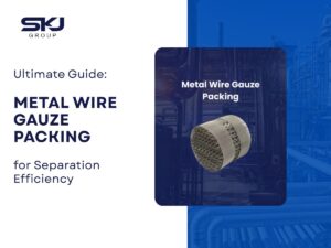 Metal wire gauze packing used in industrial towers supplied by SKJ Group USA in USA