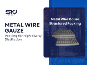 Metal wire gauze packing used in distillation columns for high-efficiency mass transfer and separation