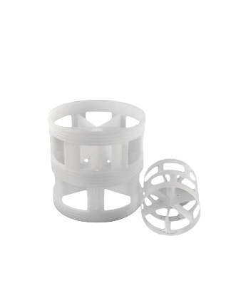Plastic tower packing used in distillation and absorption columns for mass transfer