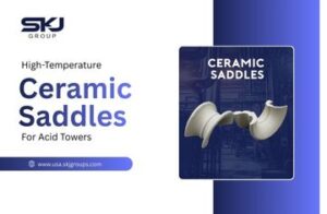 High-temperature ceramic saddles used in acid towers for chemical processing and corrosion resistance