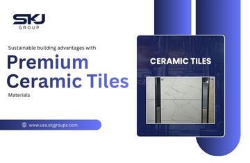 Premium ceramic tiles materials used for sustainable and eco-friendly building construction